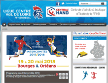 Tablet Screenshot of centre-handball.com